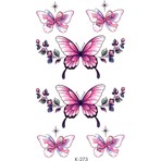 BP Tattoo Pastel Kelebekler Geçici Dövme Göz Kenarı Dövmesi
