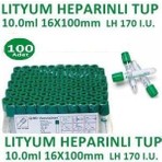 Medikaltec  100 Adet Kan Alma Tüpü, Lityum Heparinli Tüp, Yeşil Kapak 10ML 16X100MM, Bd Vacutainer Lithium Hepar
