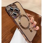 Dexmon iPhone 16 Pro Uyumlu Kılıf Kamera Lens ve Hoparlör Toz Korumalı Magsafe Şarj Özellikli Esnek Silikon