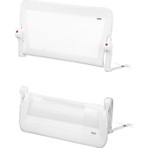WellGro 90*65 cm Beyaz Yatak Bariyeri, Çocuk Yatak Korkuluğu Dayanıklı Metal Aksam ile Güvenli Koruma