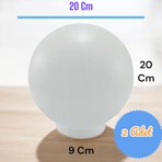 Full Reyon 2 Adet 20'lik Karpuz Lamba, Birinci Kalite Pvc Glop, Bahçe Aplikleri Yedek Parçası, 20 cm Pvc Küre