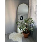 Enc Home Ayaklı Boy Aynası – Şık Metal Çerçeveli, Oval Tasarımlı 180 x 50 cm Dekoratif Salon ve Yatak Odası Modeli