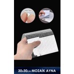 Mozaik Ayna 10X10MM Kendinden Yapışkanlı  30X30CM Levha