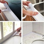 Tafce Su Sızdırmaz Kenar Bandı Duş Pvc Lavabo Küvet Tezgah Kenar Banyo Mutfak Pencere 3,2 mt Su Sızdırmaz Geçirmez Yalıtım