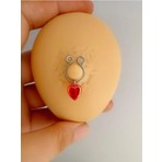 Ares Collection Arescollection Delik Gerektirmeyen ( Deliksiz) Sıkıştırma Kalpli Fake Meme Ucu Nipple Piercing(2 Adet)
