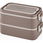 Vagonlife Lunchbox 2000 ml 2 Kat Paslanmaz Çelik Çorba Kaseli Bento Lunch Box Yeni Nesil Sefer Tası -FFLBOX01029