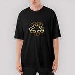 Crows Gate Black Veil Brides Symbol Oversize Siyah Tişört