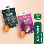 Organik Vegan Tuzlu Grissini Atıştırmalık Paketi - 6 Adet (2 Çeşit)