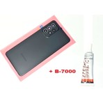Tkgz Samsung Galaxy A52 A525 Arka Pil Batarya Kapağı (Full Kamera LENSLI+B-7000) Siyah