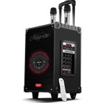 Powerway  Şarjlı Çift Mikrofonlu Hoparlör Karaoke Sistemi Taşınabilir Amfi MT70 Bluetooth Hoparlör