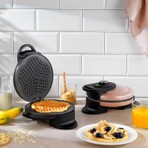 Schafer Waffle Express Bronz Waffle Makinesi 800 W Çiçek Yüzey Şekilleri ile Kullanım Kolaylığı