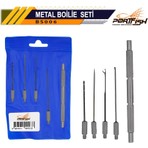 Port Fish Metal Boili Şişi Seti 4'lü Uzun Metal Yapı ile Dayanıklı Balıkçılık Ekipmanı