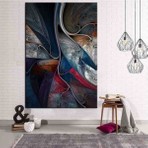 Limitless Design Sanatsal Siluet Hd Baskı Kanvas Tablo Dev Boyut