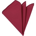 Exve Exclusive Bordo Sade Tek Renk  Pamuk Yaka Mendili