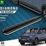 S-Dizayn Peugeot Rifter Diamond Krom Yan Basamak 203 cm 2019 Üzeri A+ Kalite
