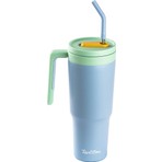 Tantitoni 020-01-MAVİ Pipetli Paslanmaz Çelik Termos Bardak 1.2l