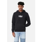 Levi's Erkek Kapüşonlu Normal Düz Siyah Sweatshirt - A2410-0013