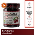 Pol's Gurme Vişne Reçeli 285 gr Şeker İlavesiz %65 Meyve Oranlı Doğal ve Sağlıklı İçerik