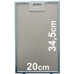 Silverline 3420 Davlumbaz Aspiratör Alüminyum Yağ Süzgeç Tel Kaset Filtre 200X345 Ebatlarında