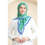 Sefa Merve Soft Pamuk Eşarp 19090-23 Yeşil Saks