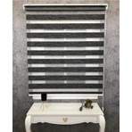 İREMKARAHOME Bambu Raks Koyu Gri Zebra Perde