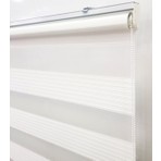 İREMKARAHOME Geniş Pilise Beyaz Zebra Perde