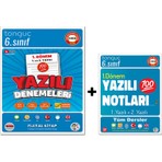 Tonguç Akademi 6. Sınıf Yazılı Notları 1. Dönem 1 ve 2. Yazılı ve 6. Sınıf Yazılı Denemeleri 1. Dönem 1 ve 2. Yazılı 2 Kitap