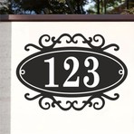 Zafrak Reklam Duvar - Kapı - Bahçe - Villa Kapı Numarası 26x18 cm Dış Mekan