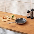 Emsan Pro Tri Ply 20 Cm Çelik Kızartma Tavası Gri Renkli Dayanıklı Malzeme ile Tek Parça
