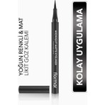Flormar Yoğun Pigmentli ve Mat Bitişli Midnight Matte Kalem Likit Eyeliner (001 Siyah) 8690604532292