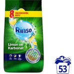 Rinso Toz Çamaşır Deterjanı Limon ve Karbonat Renkliler ve Beyazlar İçin 8 KG