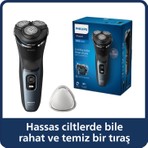 Philips 3000 Serisi Islak&Kuru Tıraş Makinesi, 5 Yönde Dönen Başlıklar, Hassas Düzeltici, S3144/00