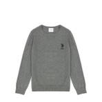 U.S. Polo Assn. Erkek Çocuk Gri Melanj Basic Kazak 50269409-VR086