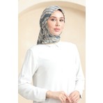 Sefa Merve Soft Pamuk Eşarp 19093-22 Bej Füme
