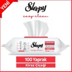 Sleepy Easy Clean Kiraz Çiçeği Yüzey Temizlik Havlusu&Mendili 100 Yaprak
