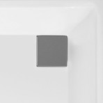 VitrA 59970005000 T Duş Teknesi Sifonu, Kare Kapaklı, 90 mm, H: 65