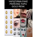 Ares Collection Arescollection Yapıştırma 10 Adet Fake Kaş Göbek Dudak Burun Için Piercing Topu
