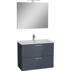 VitrA Mia 75100 Banyo Dolabı Seti Çekmeceli 80 cm Antrasit