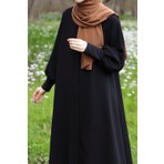 Ande Tesettür Sendy Kol Ferace - Siyah
