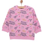 HelloBaby Basic Az Şardonlu Aslan Desenli Sweatshirt Kız Bebek
