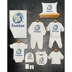 Bebek Desen 11 Lİ İSİMLİ HASTANE ÇIKIŞ SETİ ORGANİK PAMUK