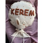 Punch Passion Bebek Takı Yastığı/punch Kırlent /isimli Balon Yastık / 25X35-İÇ Dolgulu-Model KOD:PPK162