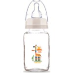Bebedor Desenli Cam Biberon 125ML (KOD:30302) - Desen/zürafa