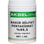 Akbel Bakır Sülfat Pentahidrat %99,5  1 kg