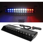 Fruens S12 Cam Içi Vantuzlu 12 LED Polis Çakarı Kırmızı Mavi Beyaz Modern Tasarımlı Aydınlatma