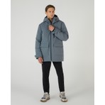 Skechers M Outerwear Coated Jacket Erkek Gri Mont S242049-003