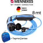 Mennekes Ev Tipi Elektrikli Araç Şarj Kablosu - 8mt - Tip2 Soketli - Taşınabilir Mobil Şarj Kablosu