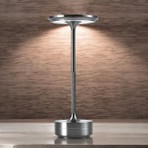 Cata CT-8438 Toronto Gümüş Şarjlı Masa Lambası Aydınlatma Dokunmatik Dimmer 3 Farkli Renk Ayari Işık Lamba Ofis Çalışma
