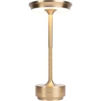 Cata CT-8438 Toronto Gold Şarjlı Masa Lambası Alüminyum Malzeme ile Dokunmatik Dimmer 3 Renk Ayarı
