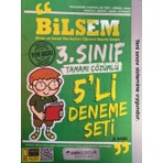 Zeki Çocuk Eğitici Kitaplar 3. Sınıf Bilsem 5'li Deneme Seti